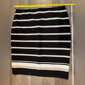 White House Black Market Striped Pencil Skirt